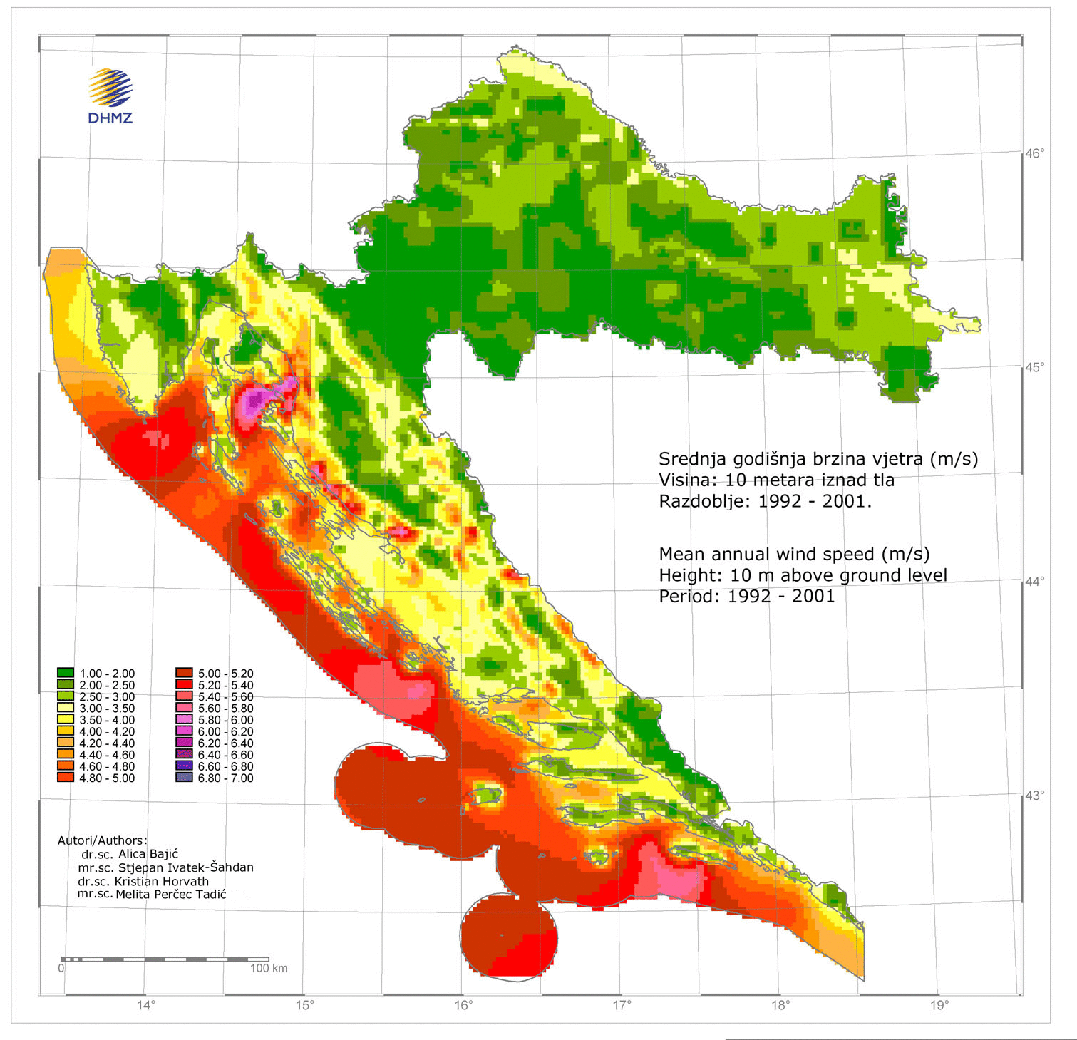 Mean wind speed — European Environment Agency